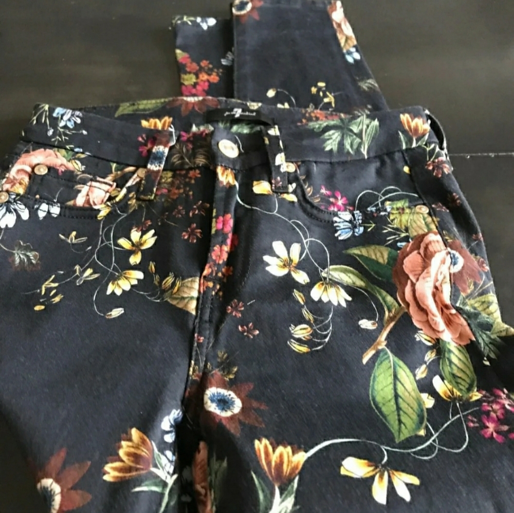 7 Seven For All Mankind Floral Pants